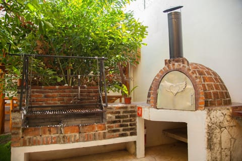 Patio, Garden, Garden view, oven