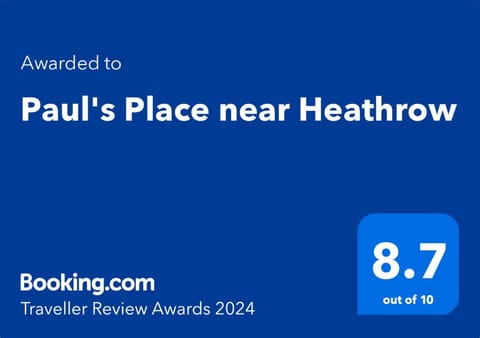 Paul's Place near Heathrow Apartment in London Borough of Hillingdon