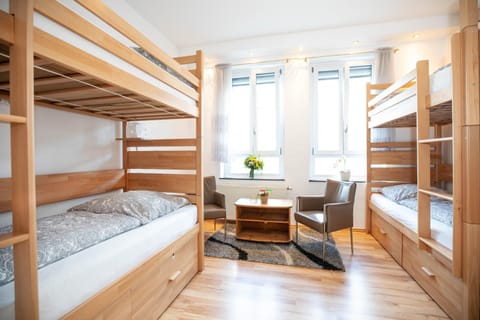 Photo of the whole room, bunk bed