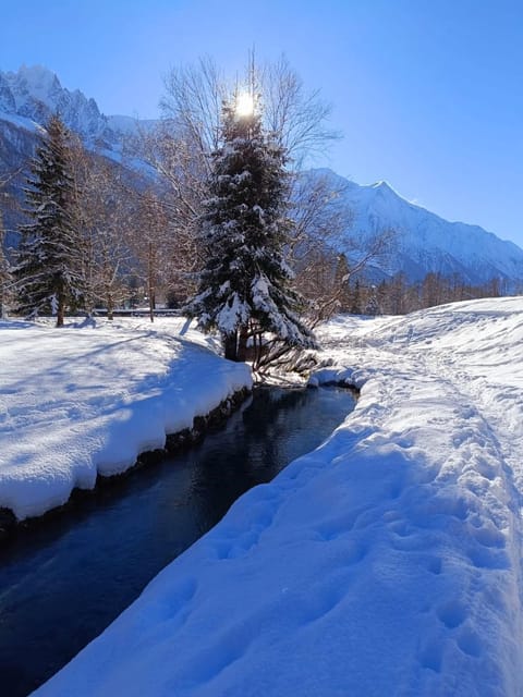 Day, Natural landscape, Winter, Golfcourse, Mountain view