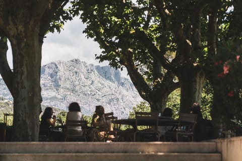 Natural landscape, Mountain view, group of guests