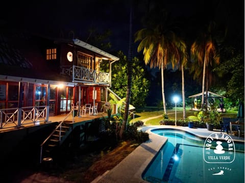 Patio, Night, Garden view, Swimming pool