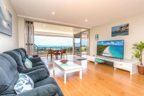 Living room, Seating area, Sea view