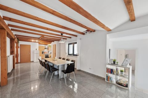 Dining area, Inner courtyard view, heating