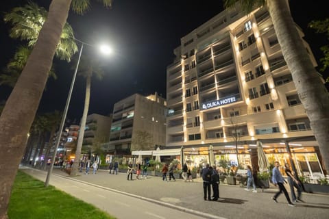 Property building, Night, People, Street view, Location