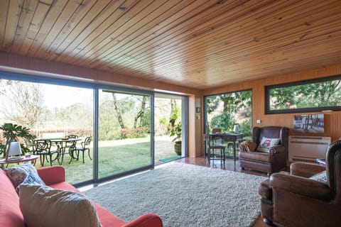 Living room, Garden view, Pool view