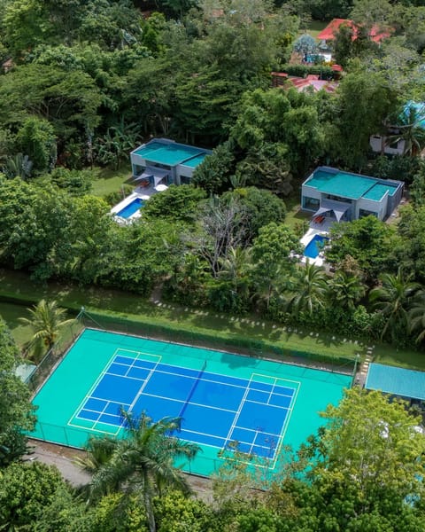 Property building, Tennis court, Swimming pool