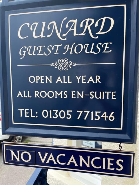 Cunard Guest House Bed and Breakfast in Weymouth
