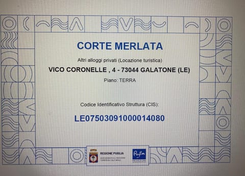 Corte Merlata Apartments Condo in Galatone