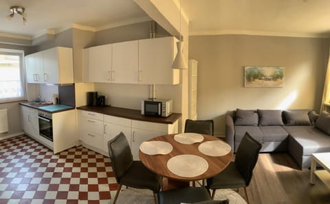 Kitchen or kitchenette, Living room, Dining area