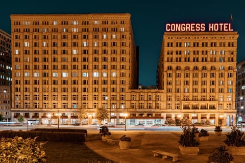 Property building, Night, Street view