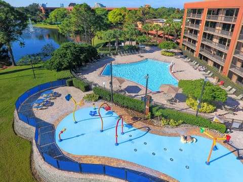 Property building, Bird's eye view, Children play ground, Aqua park, Lake view, Pool view, Swimming pool, children, young children, older children, sunbed