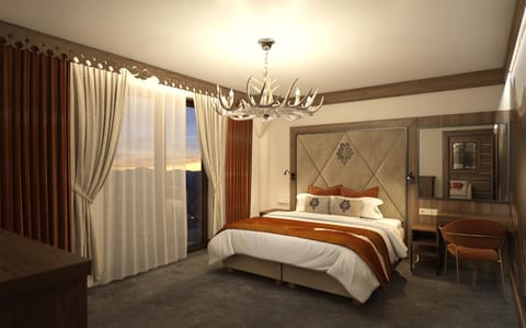 Bed, TV and multimedia, Photo of the whole room, Decorative detail, Bedroom