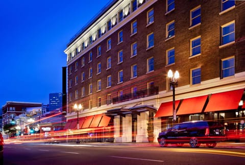 Property building, Night, Street view