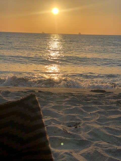 Nearby landmark, Natural landscape, Beach, Sunset