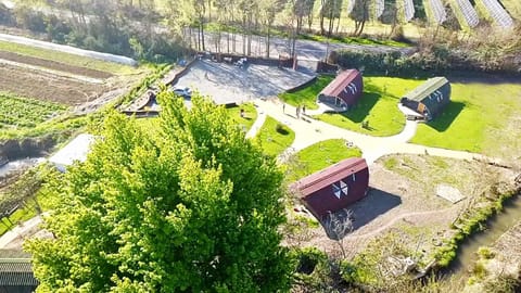 Spring, Off site, Natural landscape, Bird's eye view