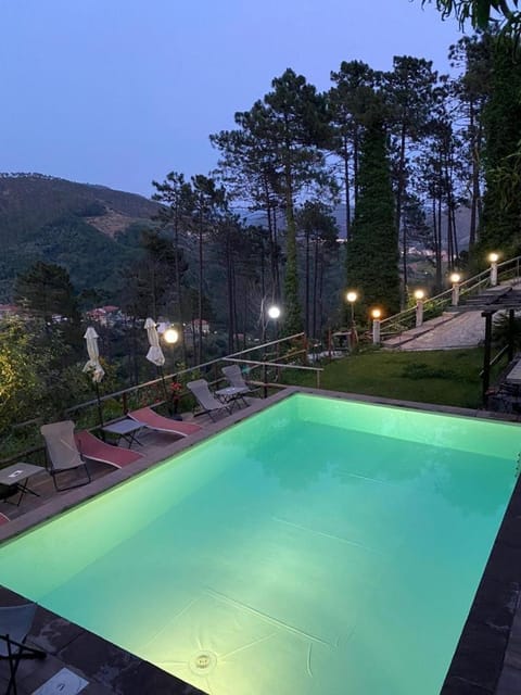 Pool view, Swimming pool, Sunset