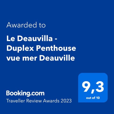 Le Deauvilla - Duplex Penthouse vue mer Deauville Apartment in Deauville