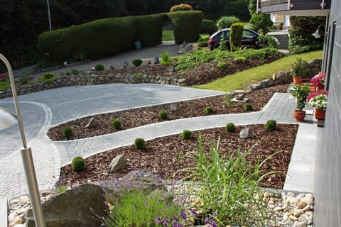 Facade/entrance, Garden view