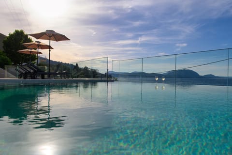 View (from property/room), Pool view, Sea view, Swimming pool