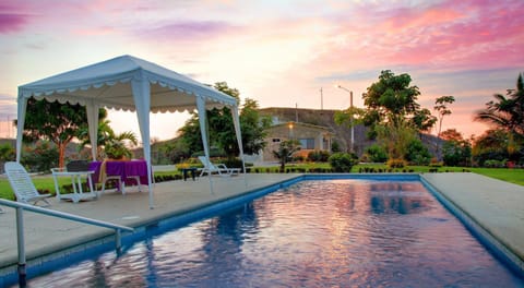 Property building, On site, Swimming pool, Sunset