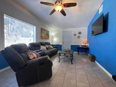 The Little Blue House - Pet Friendly! Fenced Backyard with Tiki Bar & Fire Pit House in Hudson
