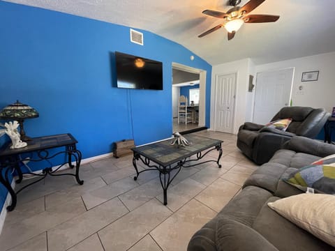 The Little Blue House - Pet Friendly! Fenced Backyard with Tiki Bar & Fire Pit House in Hudson