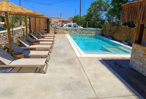 Patio, Pool view, sunbed