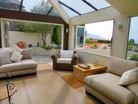 Living room, Seating area, Lake view, Mountain view