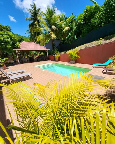 Maison de 3 chambres a Trois Ilets a 400 m de la plage avec piscine privee terrasse et wifi House in Les Trois-Îlets