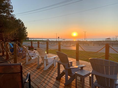 Property building, Lake view, Sunset