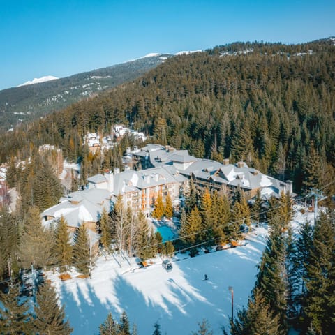 Bird's eye view, Winter, Skiing, Mountain view