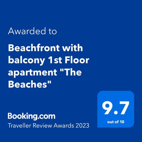 Beachfront with balcony 1st Floor apartment "The Beaches" Condo in Weymouth