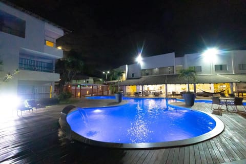 Property building, Night, Pool view, Swimming pool, sunbed