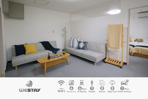 Westay Designers House/6 mins to Shinsaibashi206 Condo in Osaka