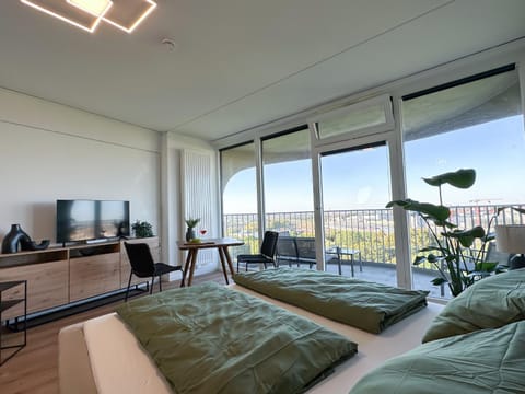 Helles Apartment mit tollem Blick über Augsburg Condo in Augsburg