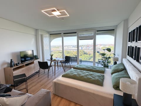 Helles Apartment mit tollem Blick über Augsburg Condo in Augsburg