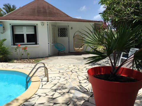 Maison de 3 chambres a Saint Francois a 300 m de la plage avec piscine privee jardin clos et wifi House in Guadeloupe