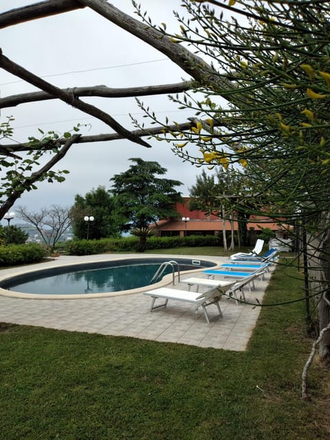 Pool view, sunbed