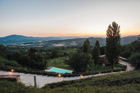 Natural landscape, Mountain view, Sunset