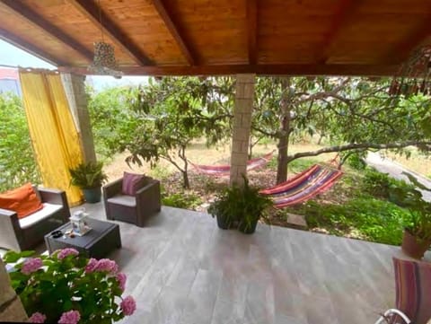 Garden, Balcony/Terrace, Seating area, sunbed