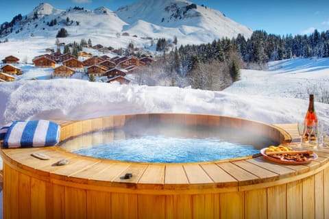 Day, Natural landscape, Winter, Hot Tub, Mountain view