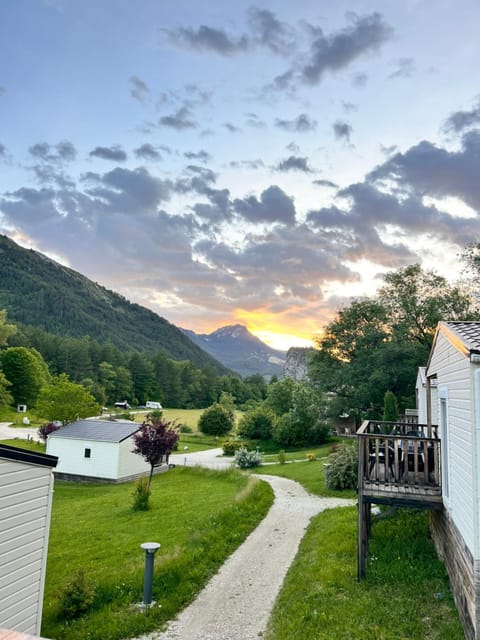 Natural landscape, Mountain view, Sunset