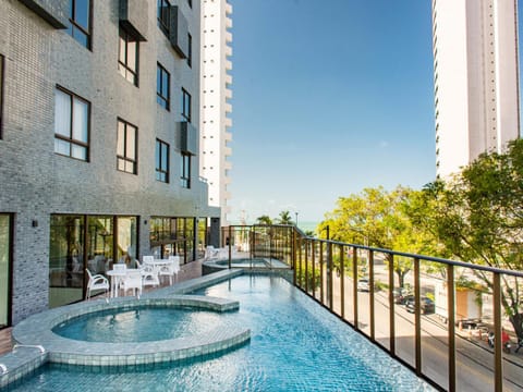 Pool view, Sea view, Street view, Swimming pool