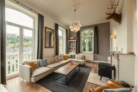 Living room, fireplace