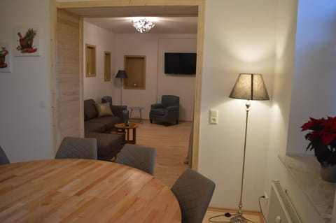 Living room, Seating area, Dining area