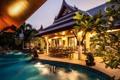 Property building, Patio, Pool view, Swimming pool
