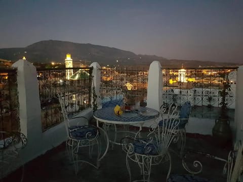 Patio, Night, Natural landscape, View (from property/room), City view, Mountain view