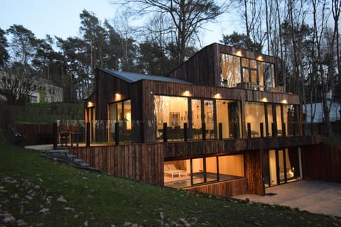 Property building, Garden, Sunset