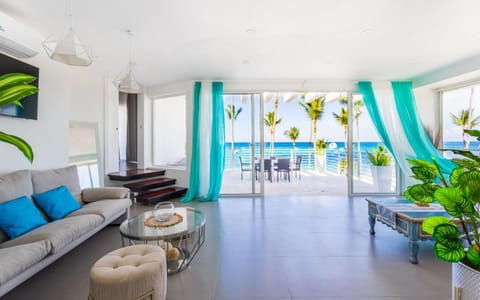 Living room, Seating area, Sea view